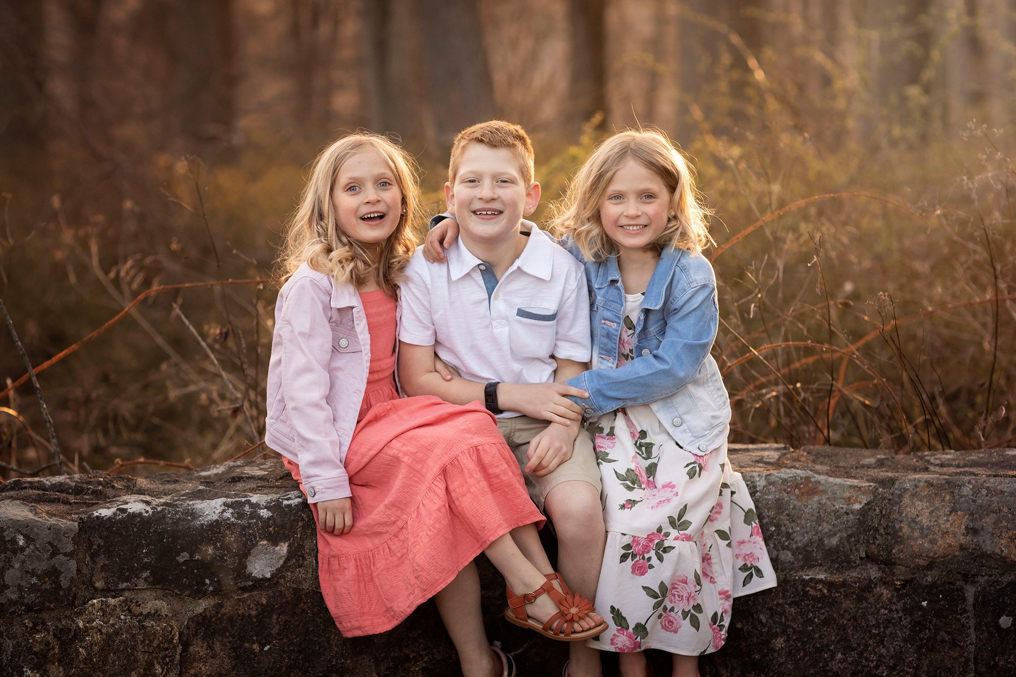 family photography three siblings